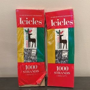 New Old Stock Icicles 2 Boxes